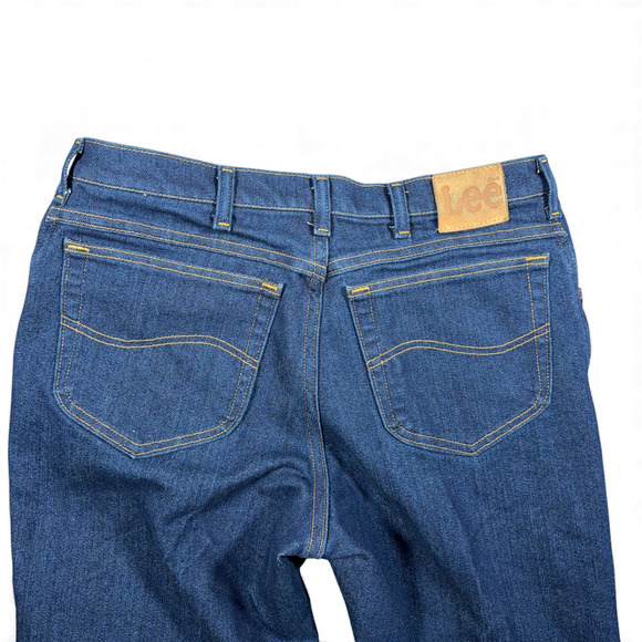 Vintage Lee Jeans Mens 34x30 Blue Straight Fit Dark Wash Cotton Poly Blend Y2K - Picture 6 of 9